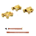 Good quality brass rod clamp connector wire connector earth rod clamp